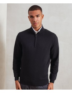 P-PR695-Sweat en tricot 1/4 zip 2